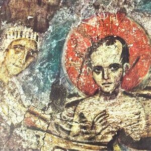 Original Vintage Fine Art Print Poster Medieval Bulgaria Wall Painting Artist